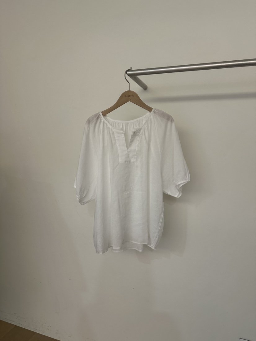 BLENDING-p東大門直郵女士新品職業真品時尚襯衫蕾絲衫亞麻BLENDING-p襯衫/蕾絲衫