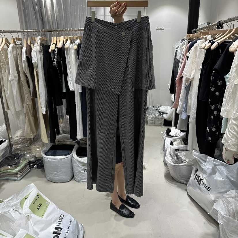 GREEK韓國直郵女裝新品26春夏時尚熱賣人氣休閑職業裙褲條紋GREEK裙褲