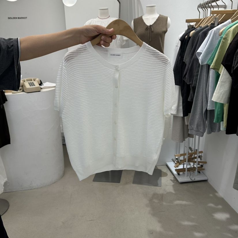 GOLDEN MARKET東大門直郵女裝新款時尚推薦熱賣針織衫紐扣GOLDEN MARKET針織衫