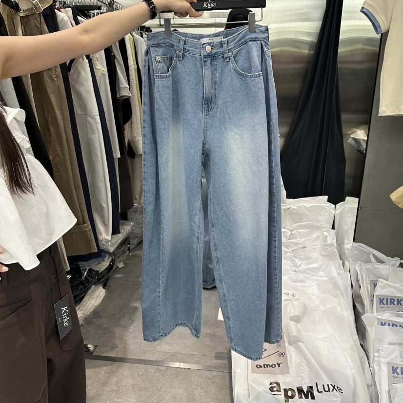 KIRKE韓國直郵女士新款人氣熱賣時尚推薦休閑真品職業牛仔褲KIRKE牛仔褲