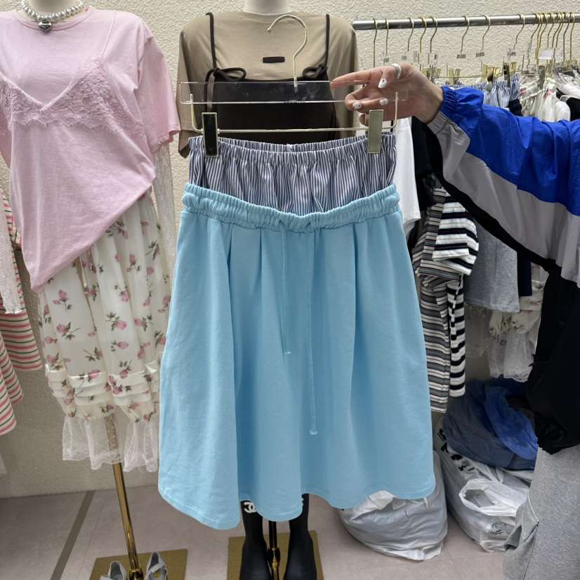 DRAWING東大門代購女士新款職業人氣推薦半身裙中短裙腰帶DRAWING半身裙/中短裙