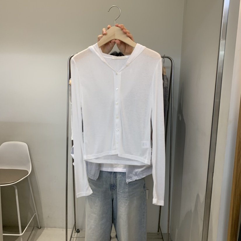 OUTRENE東大門實拍女裝新品真品時尚人氣職業長袖T恤兜帽OUTRENE長袖T恤