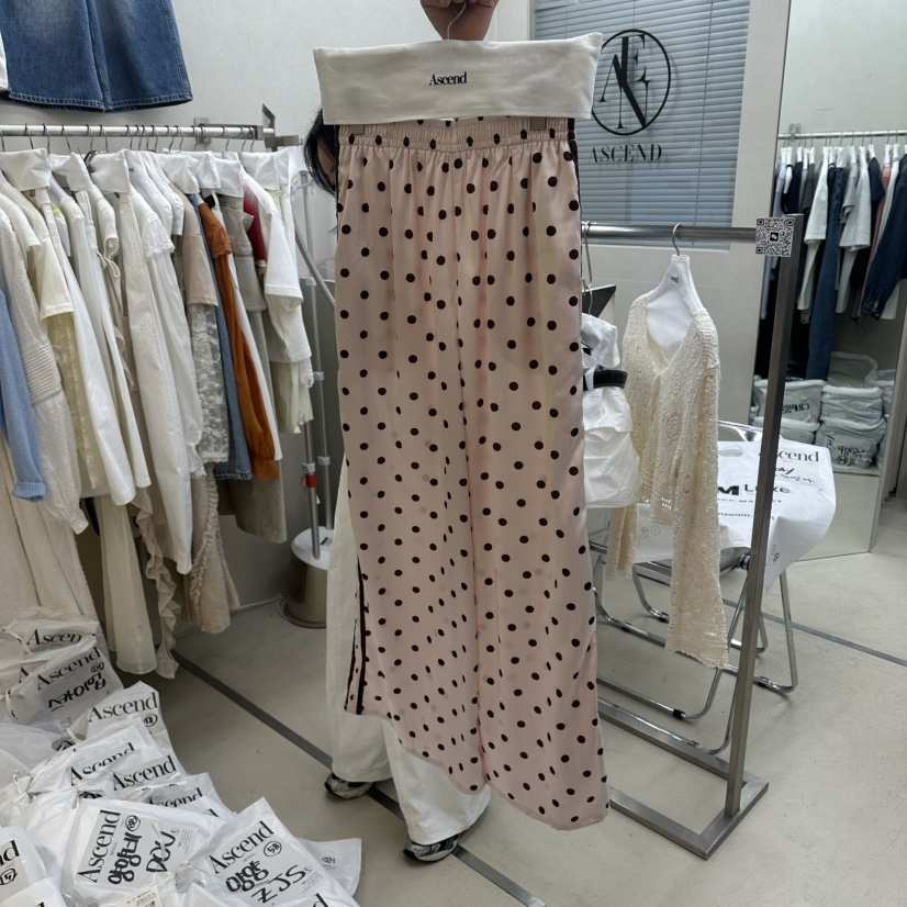 ASCEND韓國直郵女裝新品休閑推薦26春夏人氣時尚休閑褲緞面ASCEND休閑褲