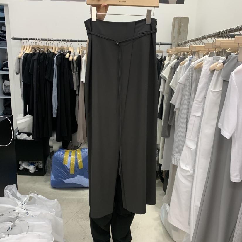 RECOVER韓國代購女士新款休閑人氣熱賣推薦真品長裙含腰繩RECOVER/MOMENT長裙