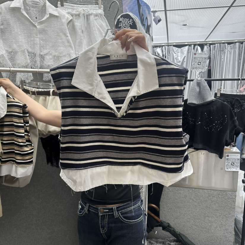 EXIT東大門代購女士新品休閑熱賣26春夏職業時尚吊帶背心EXIT吊帶/背心