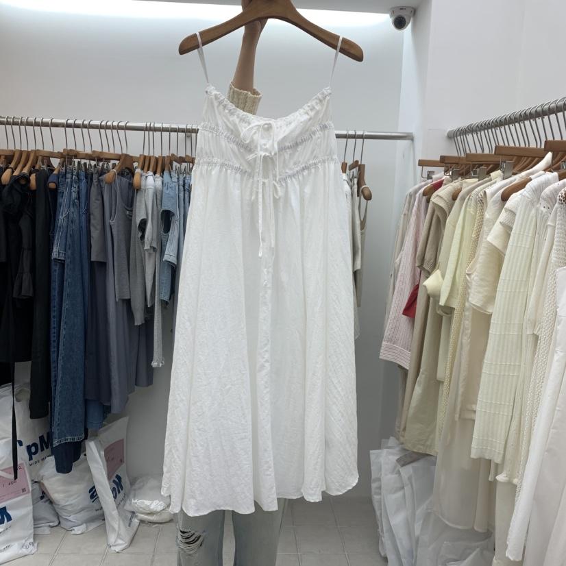 DRESS ROOM韓國代購女士新品推薦時尚熱賣休閑連衣裙絲帶DRESS ROOM連衣裙