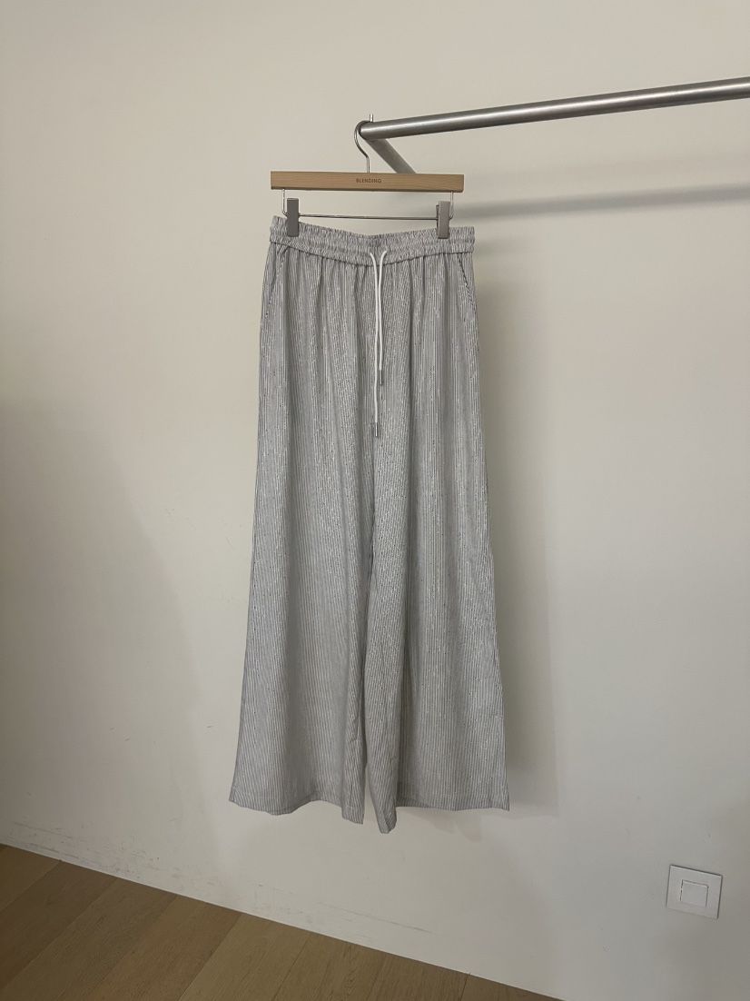 BLENDING-p韓國直郵女裝新品人氣26春夏職業時尚休閑褲條紋BLENDING-p休閑褲