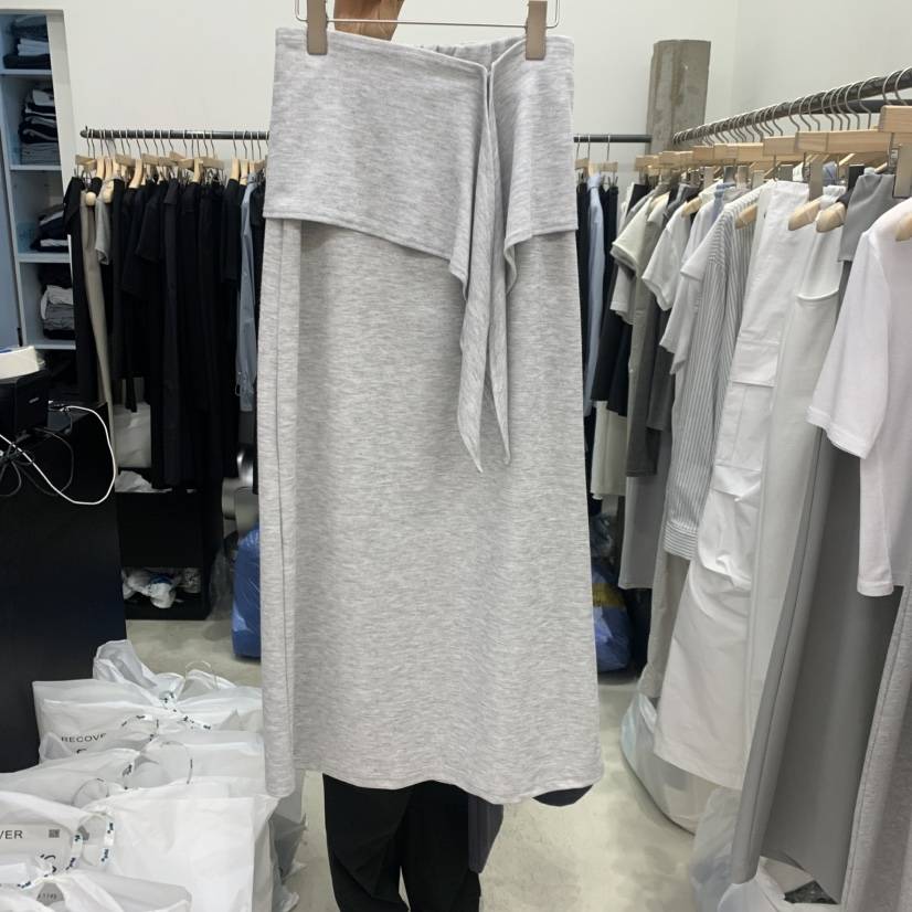 RECOVER韓國代購女裝新品時尚26春夏人氣職業真品休閑長裙RECOVER/MOMENT長裙