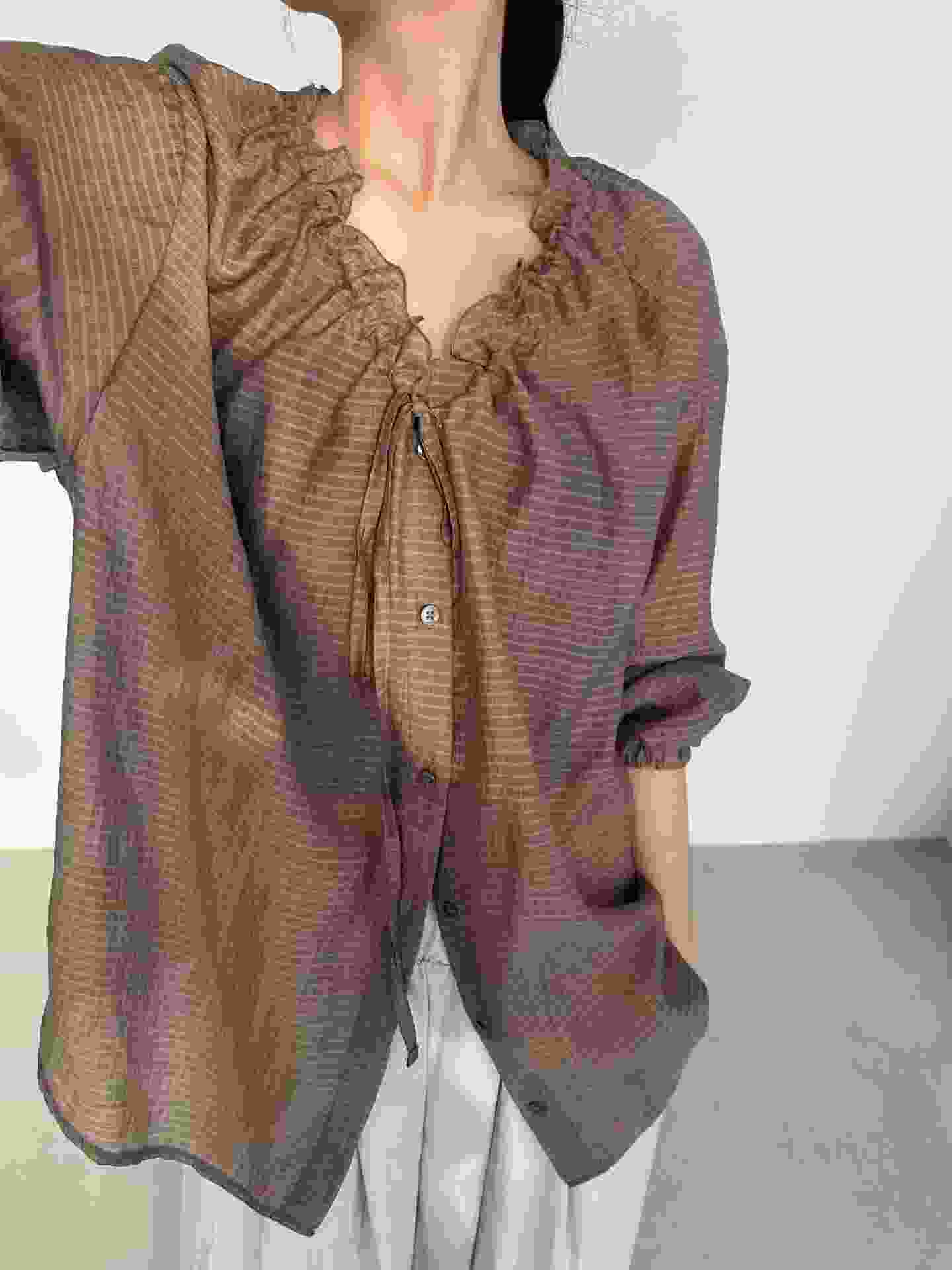 PRANA/CLOTHINK韓國直郵女士新款人氣26春夏職業襯衫蕾絲衫PRANA/CLOTHINK襯衫/蕾絲衫