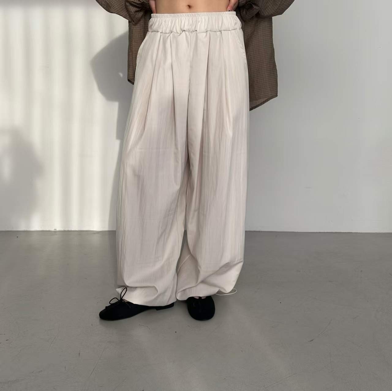 PRANA/CLOTHINK韓國代購女士新款職業26春夏時尚休閑褲抽繩PRANA/CLOTHINK休閑褲