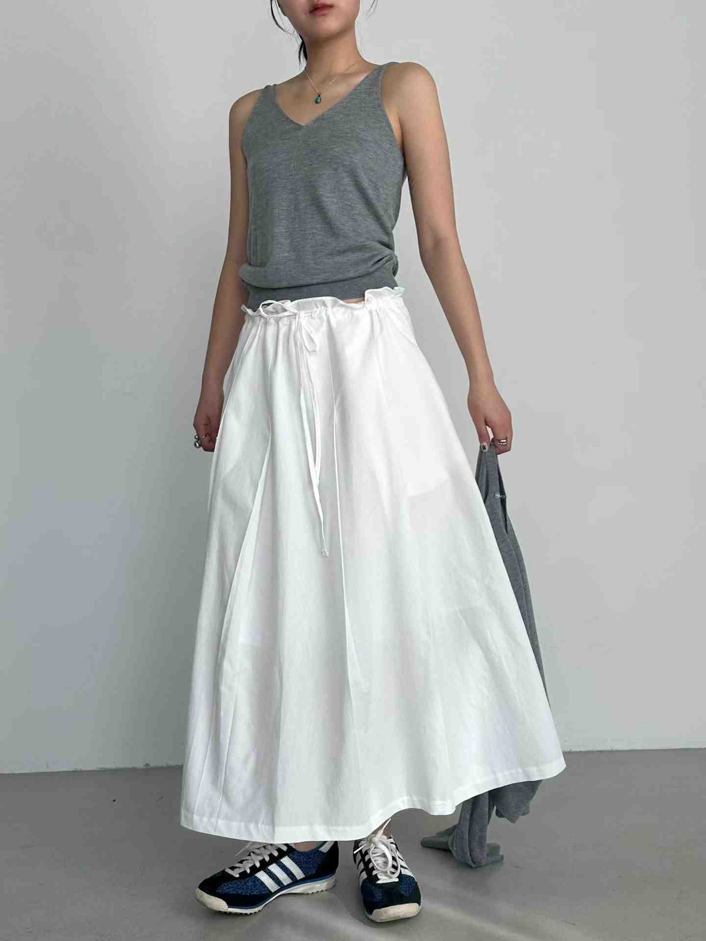 PRANA/CLOTHINK東大門實拍女裝新款推薦真品職業長裙褶裙PRANA/CLOTHINK長裙