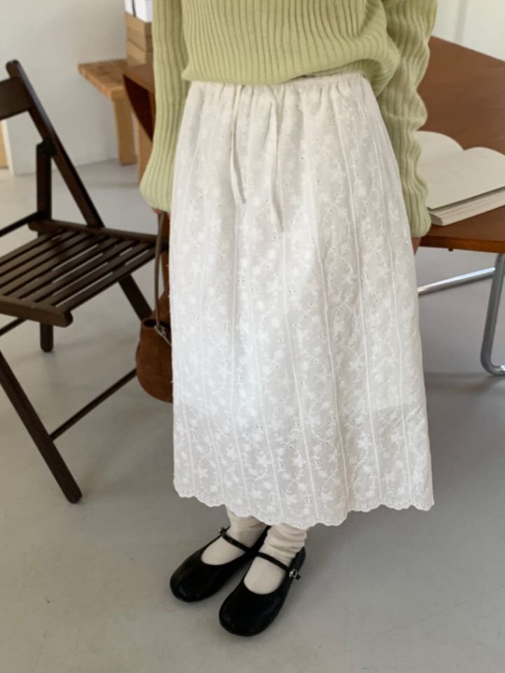 KOMOREBI東大門實拍韓國女裝新款職業熱賣26夏季長裙鏤空KOMOREBI長裙