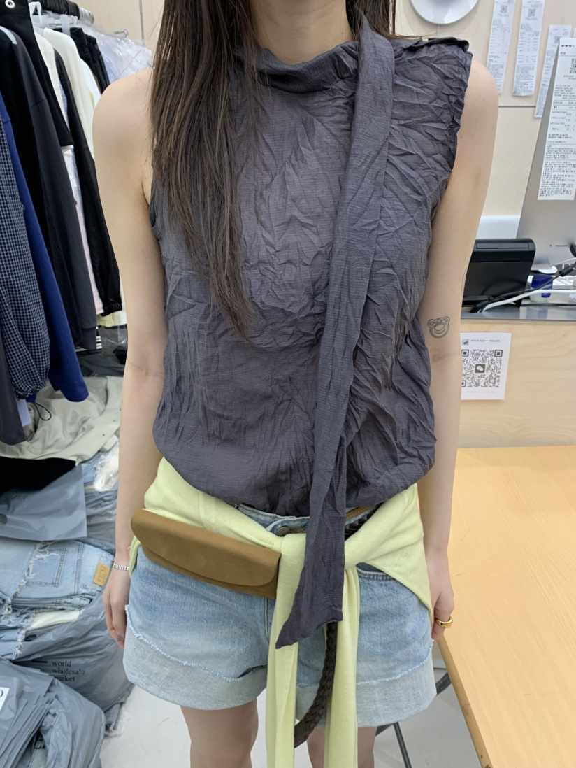 ESCHER東大門實拍韓國女士新品26夏季推薦時尚襯衫蕾絲衫ESCHER襯衫/蕾絲衫