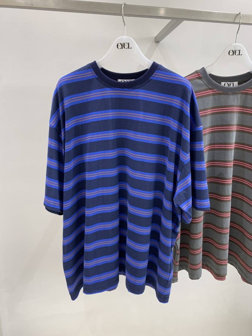 EYEL東大門代購女裝新品職業人氣26春夏時尚休閑推薦T恤條紋EYELT恤