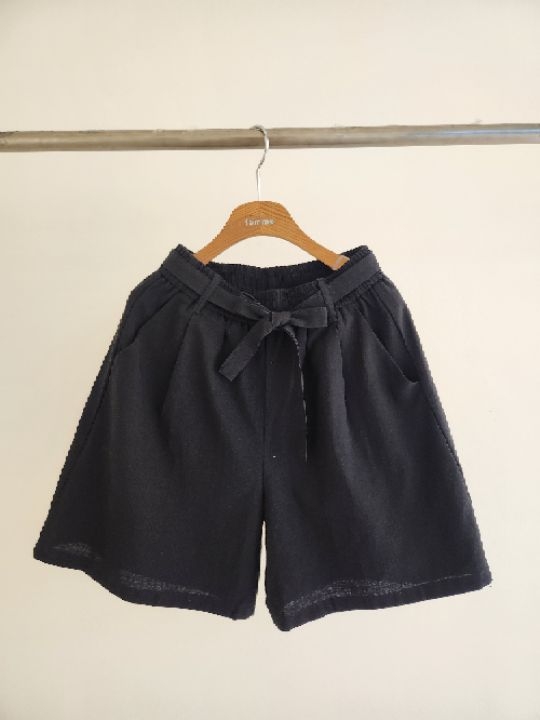 FEMME東大門實拍女裝新款職業真品推薦休閑時尚短褲含腰帶FEMME短褲