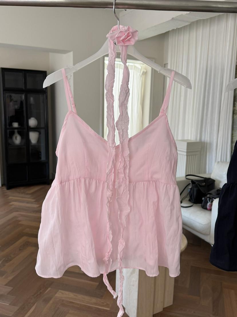 ESCHER韓國東大門代購女士新品人氣26春夏吊帶背心含脖帶ESCHER吊帶/背心