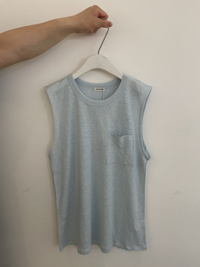 JEONG GAM STUDIOS東大門實拍女裝新款真品吊帶背心口袋海軍JEONG GAM STUDIOS吊帶/背心