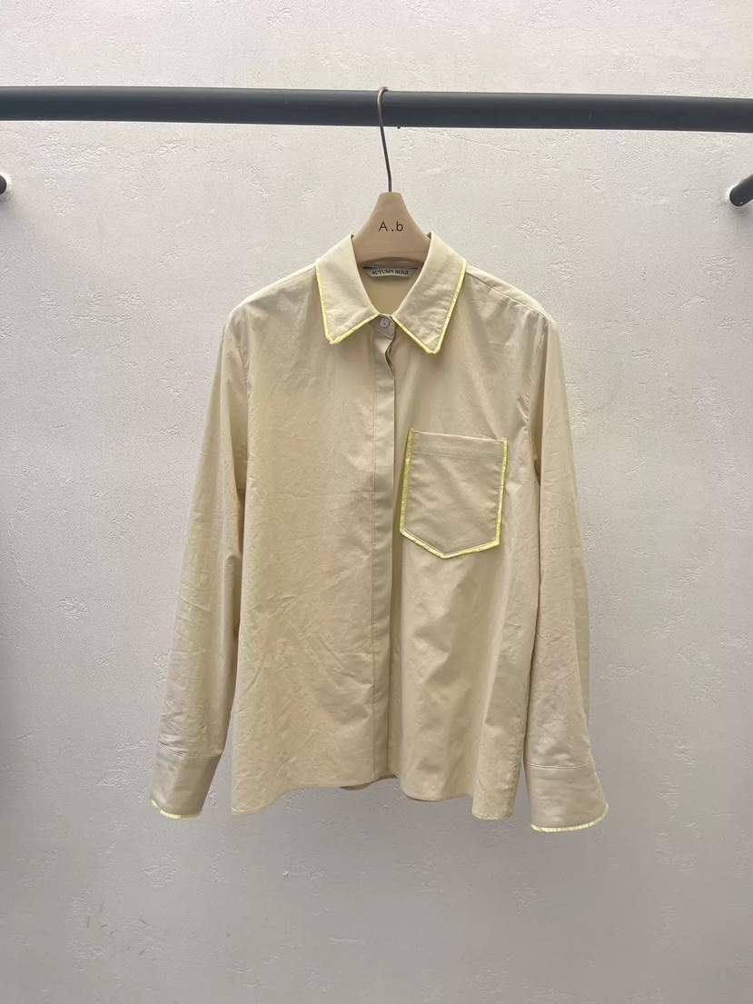 AUTUMN BEIGE-Q韓國代購女裝新款熱賣推薦休閑襯衫蕾絲衫A.b/AUTUMN BEIGE襯衫/蕾絲衫