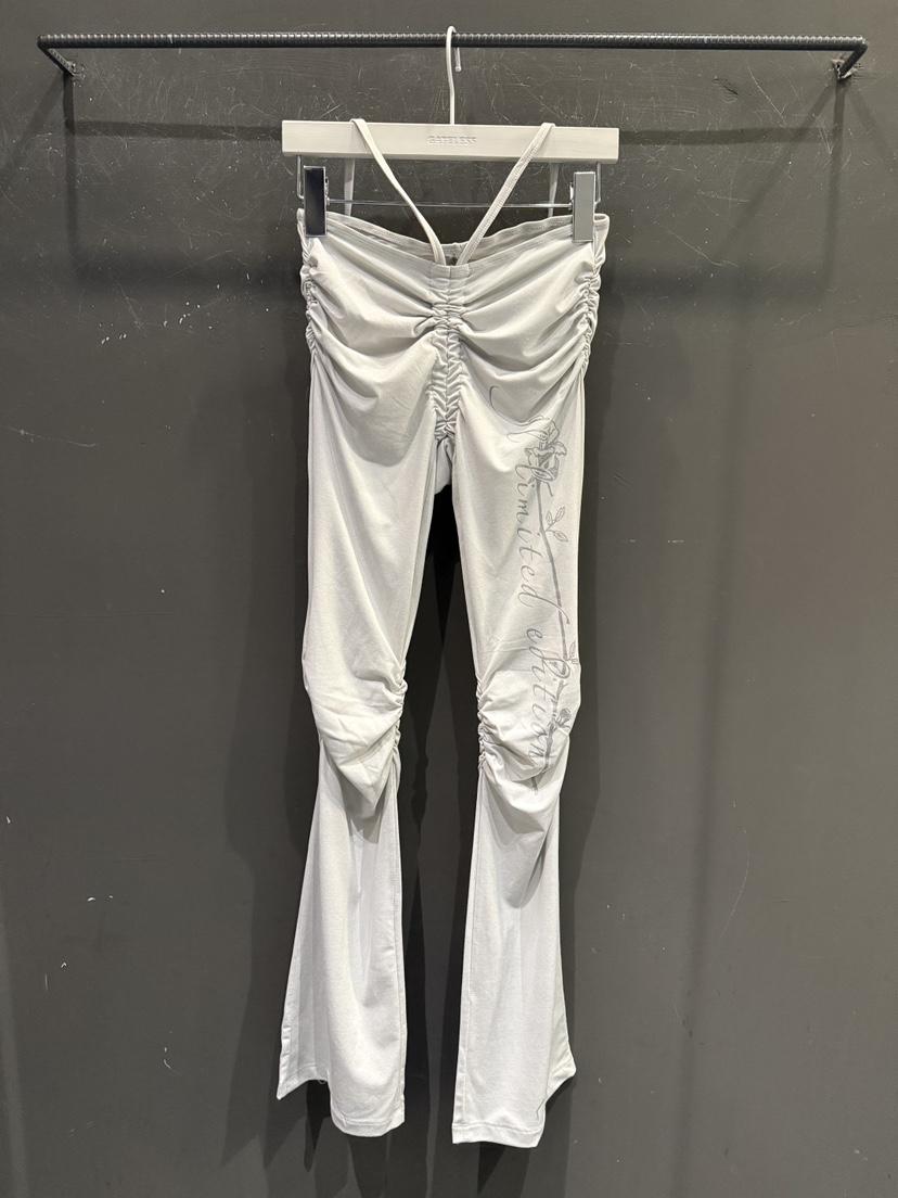 GATELESS韓國東大門代購女士新款26春夏推薦時尚休閑褲褶皺GATELESS休閑褲