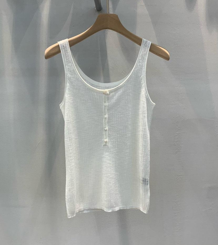 THE SIL東大門實拍韓國女裝新品26夏季熱賣吊帶背心紐扣THE SIL/1 2ILLY吊帶/背心