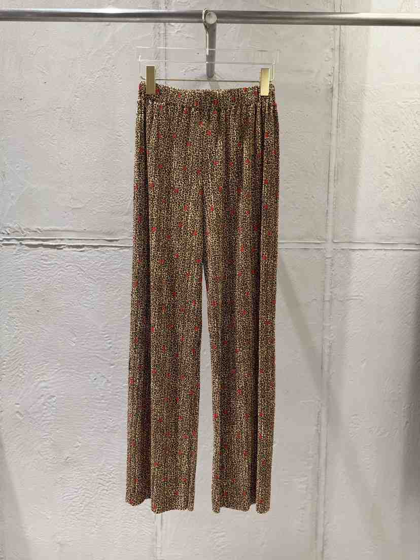 UNICO-p韓國東大門代購女裝新款26夏季時尚人氣休閑褲豹紋UNICO休閑褲