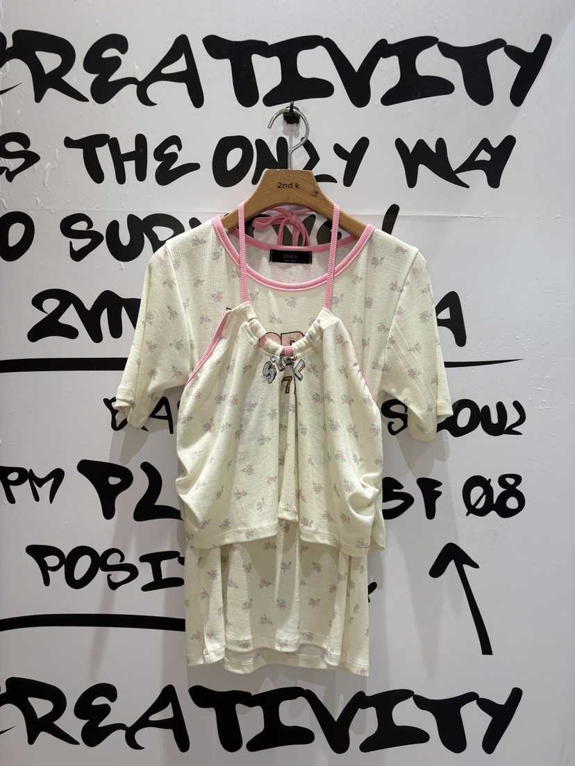 2ND K東大門實拍韓國女士新款26春夏休閑熱賣26夏季推薦T恤2ND KT恤