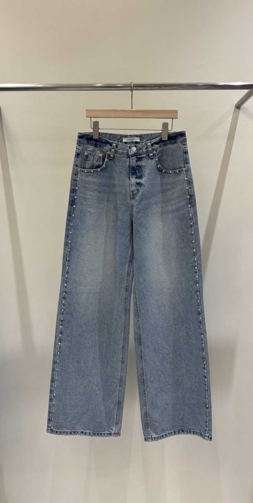 MABE韓國直郵實拍女士新款時尚26夏季26春夏推薦休閑牛仔褲MABE牛仔褲