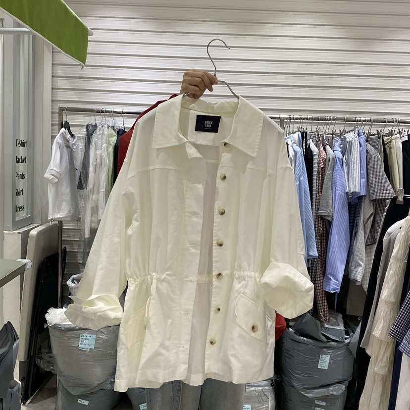 BRICKLANE韓國直郵實拍女士新品時尚熱賣推薦夾克亞麻布口袋BRICKLANE夾克