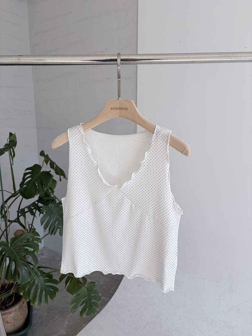 ORDINARYA/ROSEMOSS韓國直郵實拍女裝新款熱賣吊帶背心圓點ORDINARYA/ROSEMOSS吊帶/背心