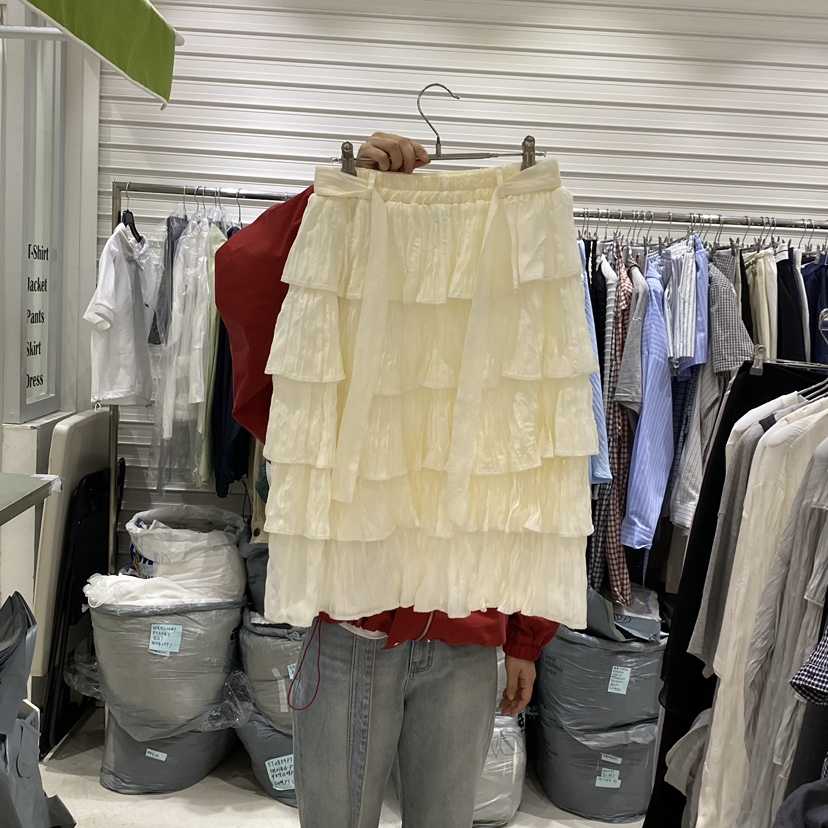 BRICKLANE韓國東大門直郵女裝新品休閑人氣推薦職業長裙褶皺BRICKLANE長裙