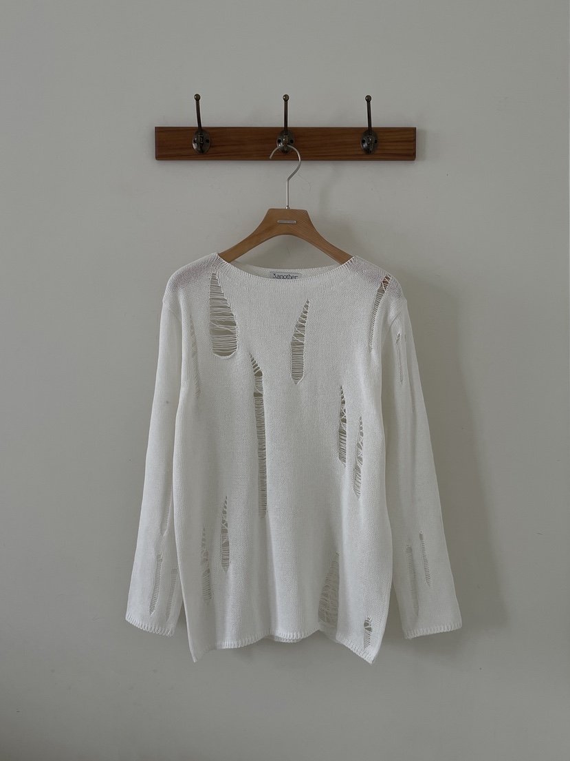 3 ANOTHER韓國直郵女士新品休閑26夏季時尚針織衫亞麻布3 ANOTHER針織衫