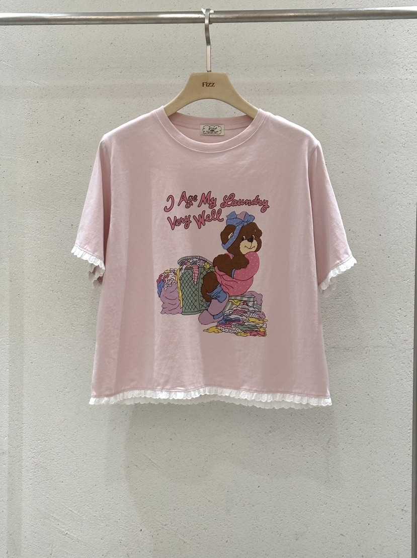 FIZZ韓國直郵實拍女士新品熱賣時尚職業26夏季推薦26春夏T恤FIZZT恤