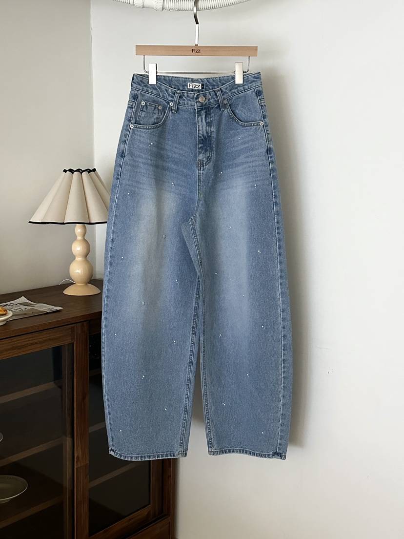 FIZZ東大門直郵女裝新品26春夏人氣時尚熱賣真品職業牛仔褲FIZZ牛仔褲