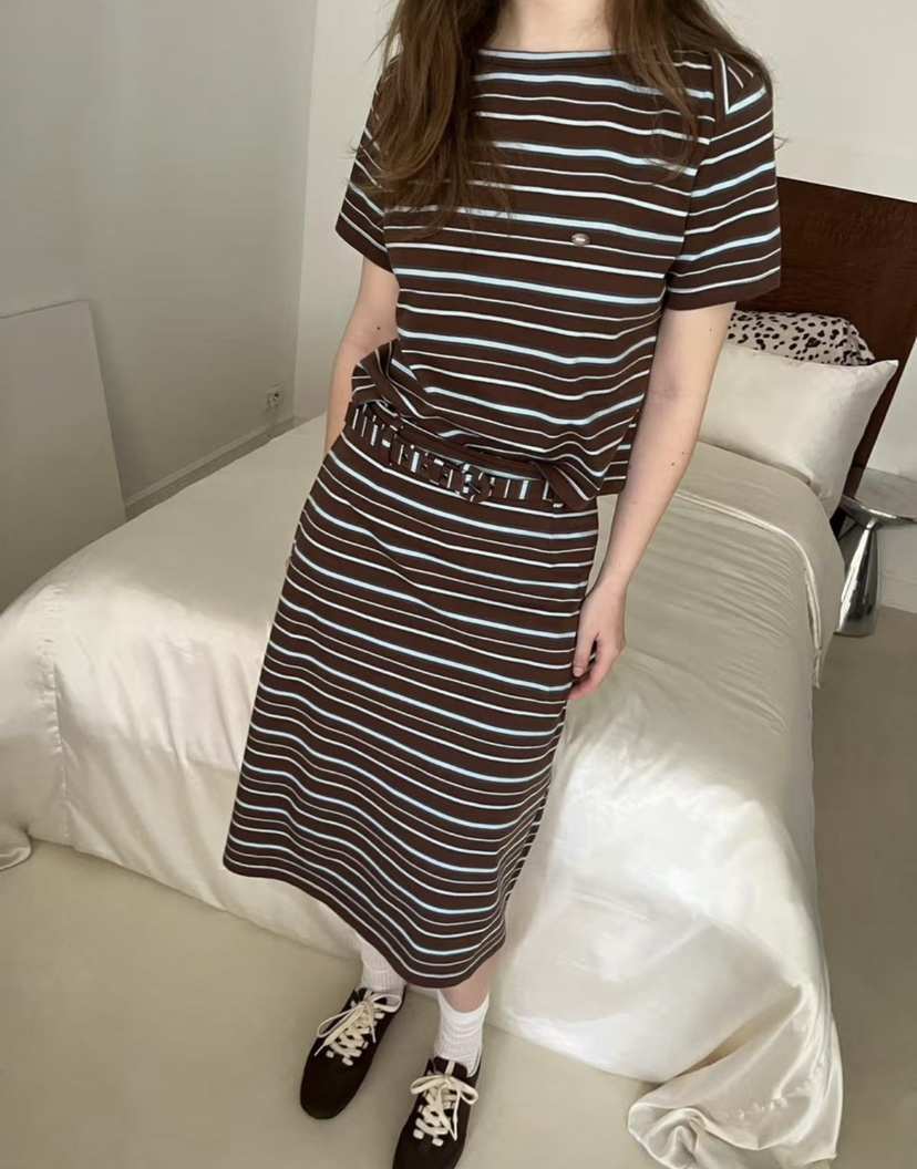 J CRANE-A東大門實拍女裝新款時尚職業熱賣套裝套裝條紋J CRANE套裝