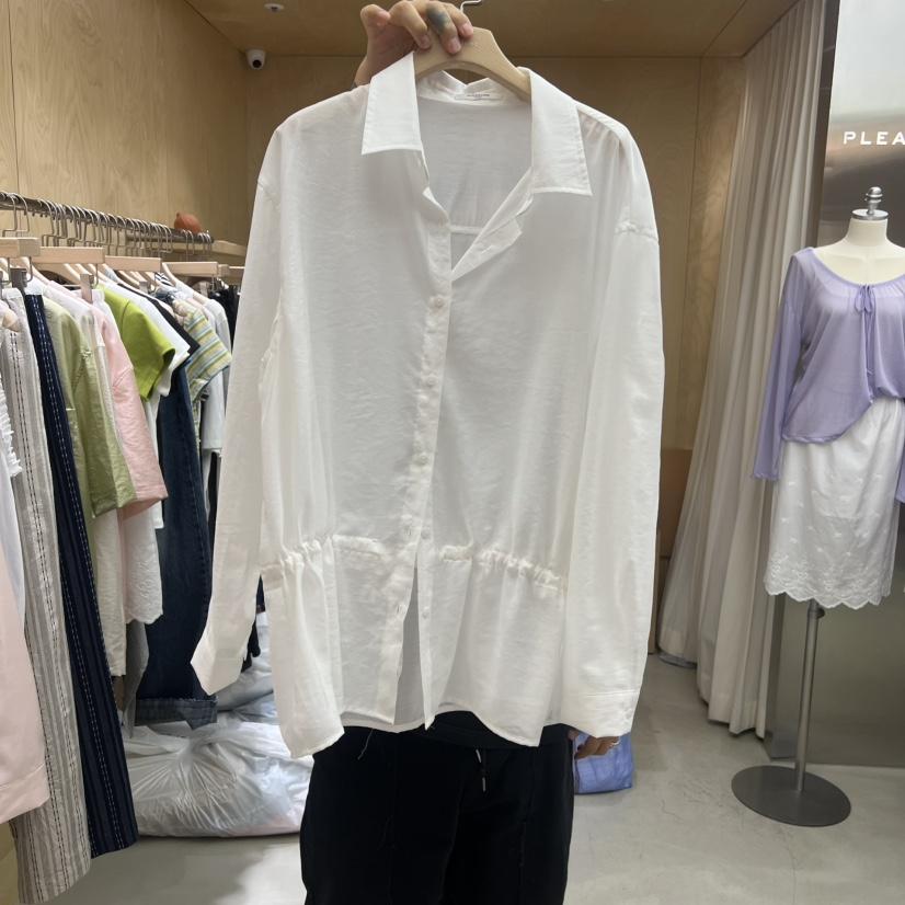 PLEASURE韓國代購女士新款推薦26春夏26夏季人氣襯衫蕾絲衫PLEASURE襯衫/蕾絲衫