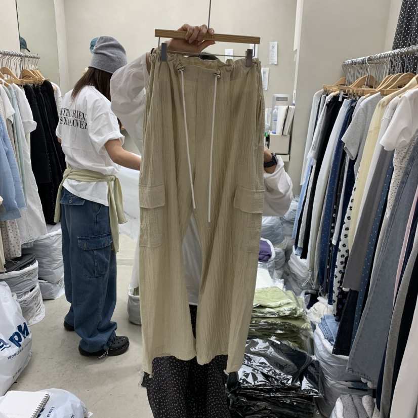 BREEZE韓國東大門代購女士新款時尚推薦休閑人氣休閑褲口袋BREEZE休閑褲