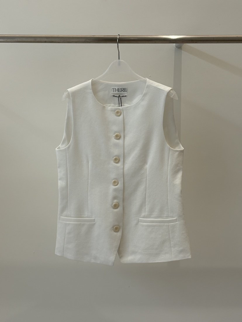 THERE東大門實拍韓國女裝新品熱賣休閑職業時尚人氣26春夏馬甲THERE馬甲