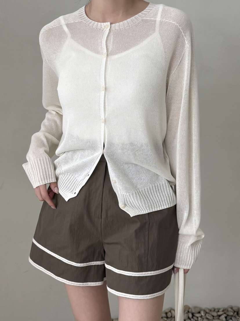 DEMAR韓國代購女士新品熱賣職業推薦人氣26夏季針織衫開衫DEMAR針織衫