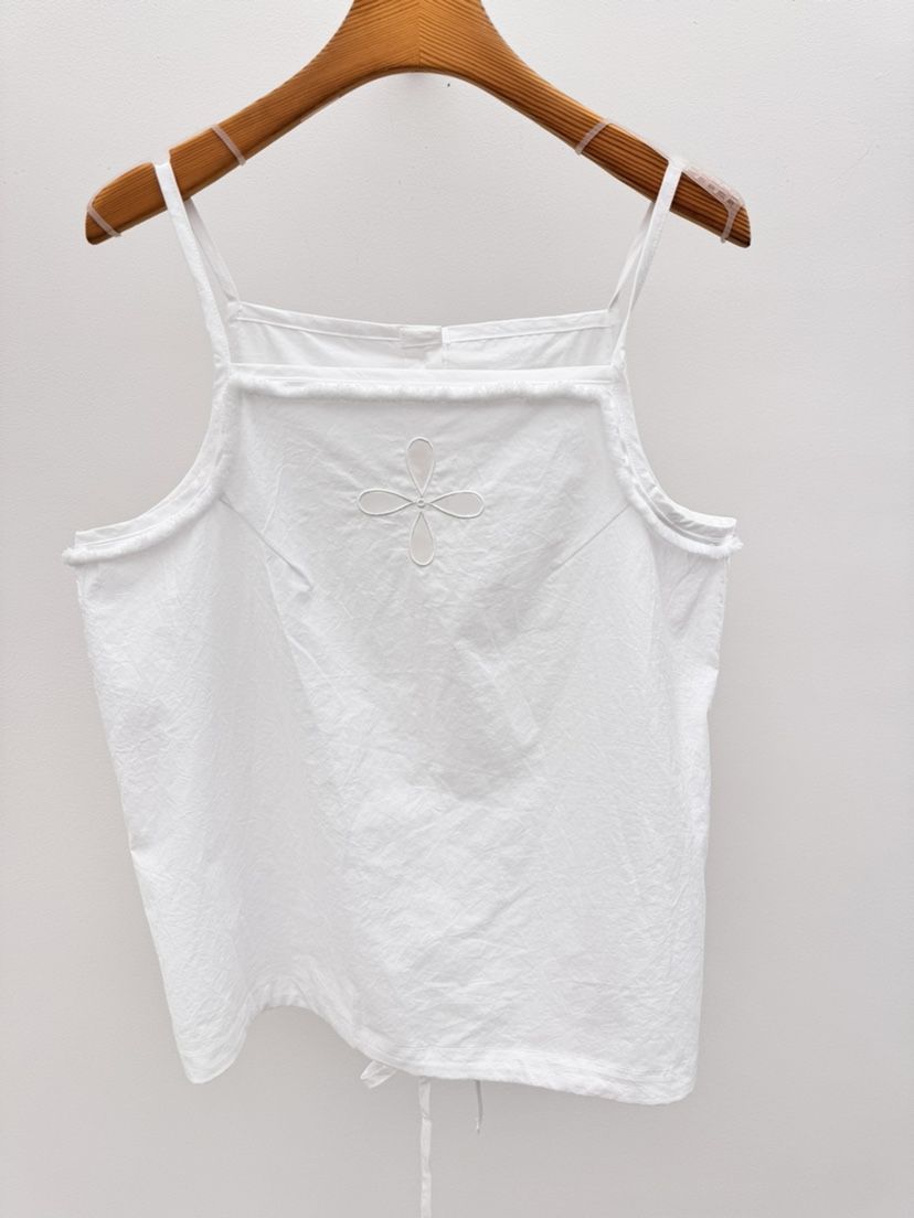 THORE韓國直郵女士新品推薦26春夏休閑26夏季吊帶背心刺繡THORE吊帶/背心