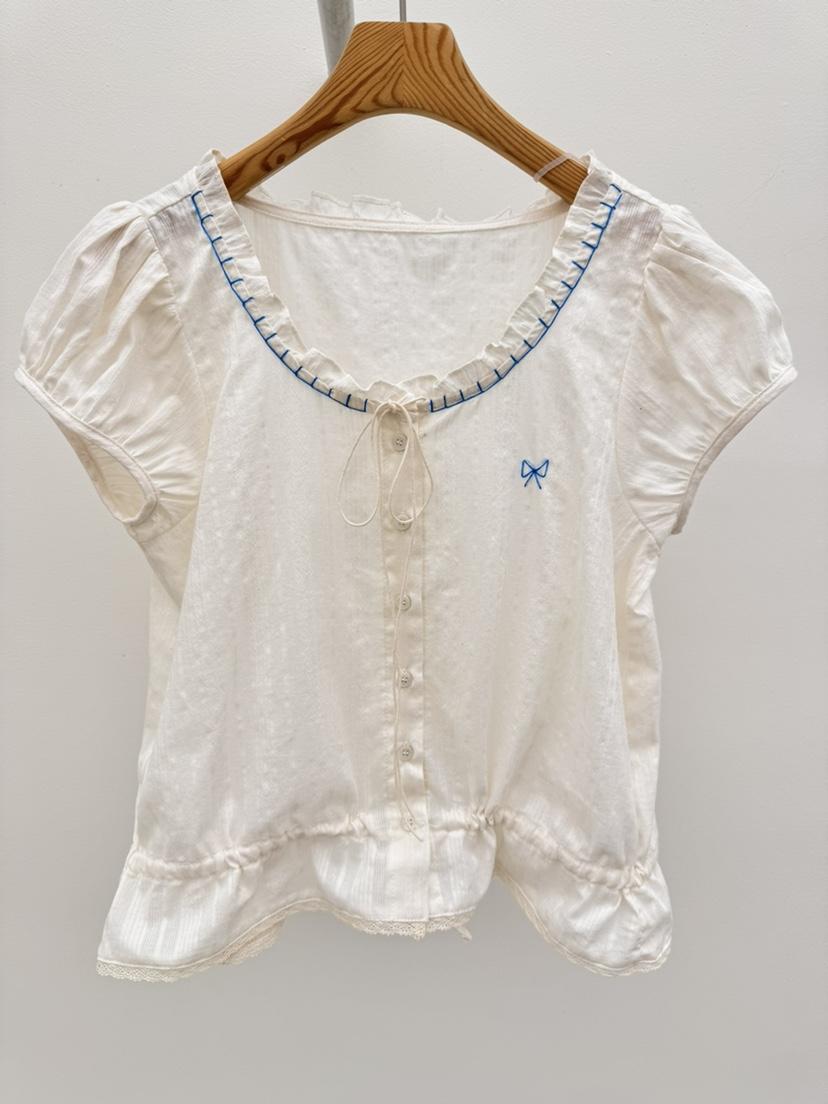 THORE韓國直郵女裝新款休閑熱賣26春夏人氣職業襯衫蕾絲衫THORE襯衫/蕾絲衫