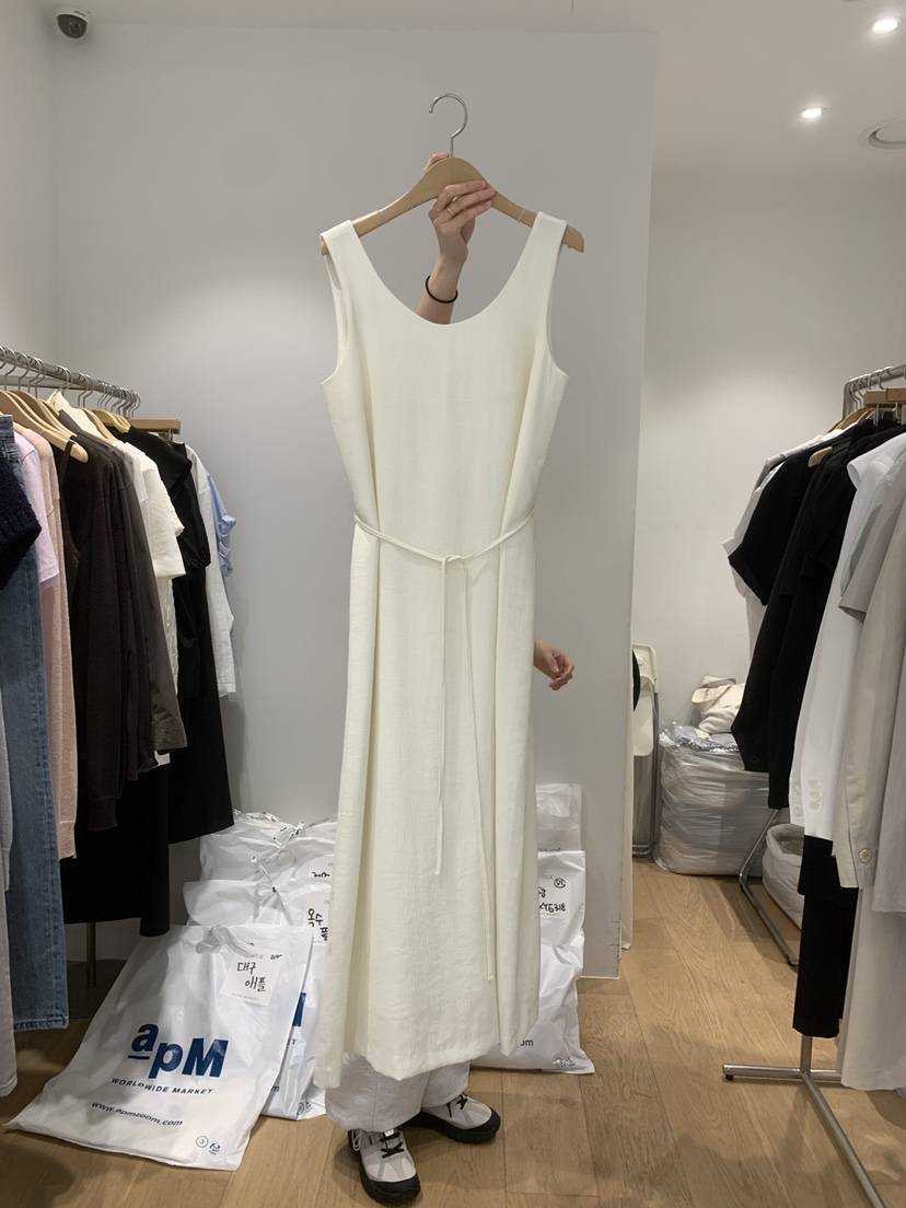 OUR-A/NOVAE韓國直郵女裝新款休閑推薦時尚連衣裙含腰繩OUR/NOVAE連衣裙