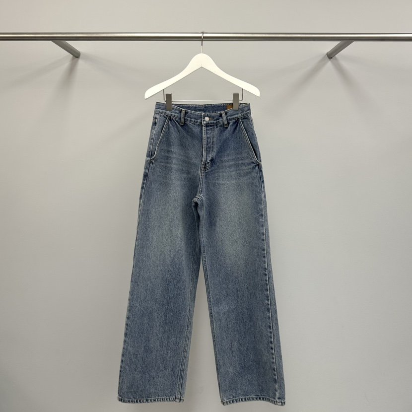 WATER/RIVER韓國直郵實拍女裝新品時尚26春夏休閑牛仔褲WATER/RIVER牛仔褲