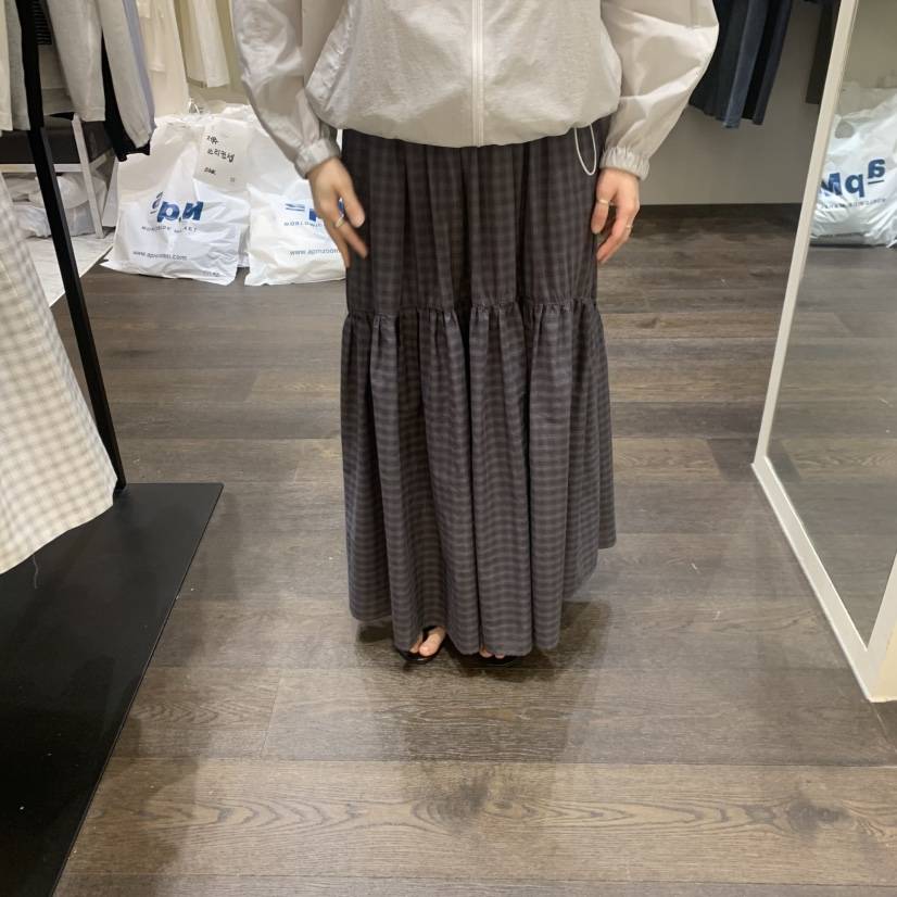 OURIN/THIS IS韓國代購女士新款推薦熱賣人氣休閑26夏季長裙OURIN/THIS IS長裙