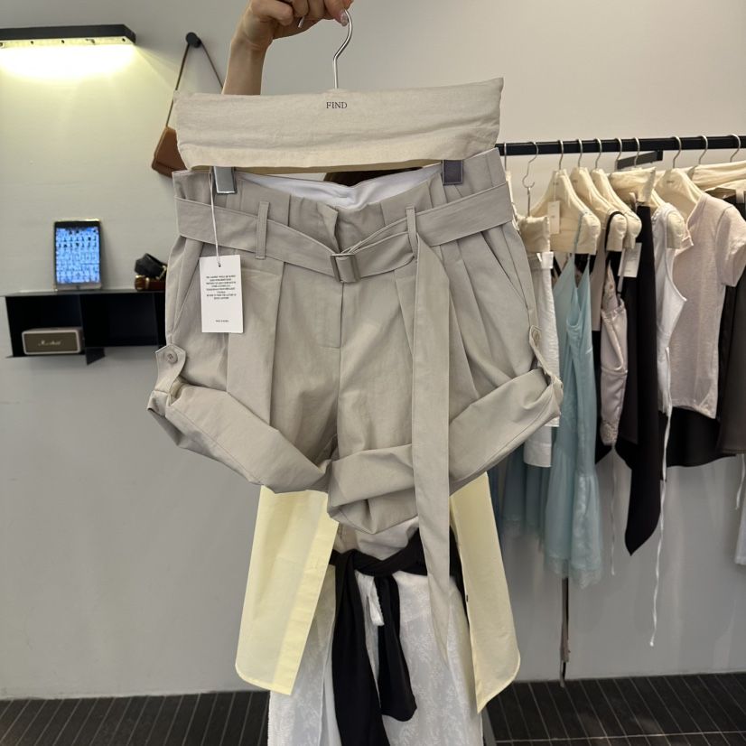 FIND-P韓國代購女裝新款人氣休閑26夏季熱賣推薦短褲含腰帶FIND-P短褲