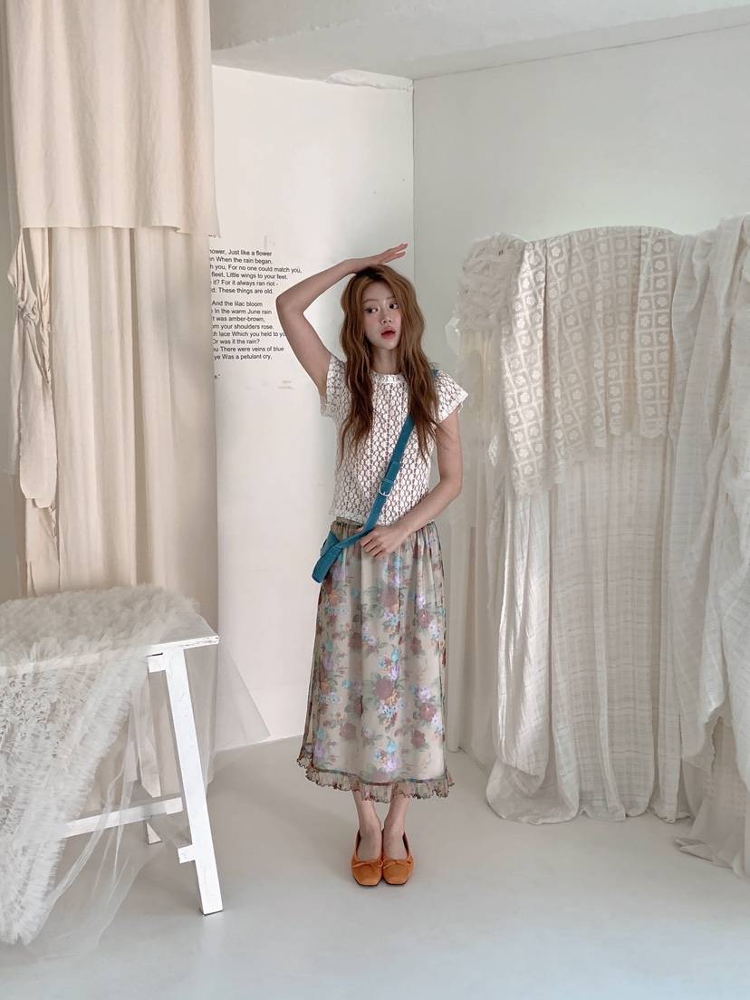 MAISONDEGLORY韓國直郵女裝新款時尚26春夏真品人氣長裙復古MAISON DE GLORY長裙