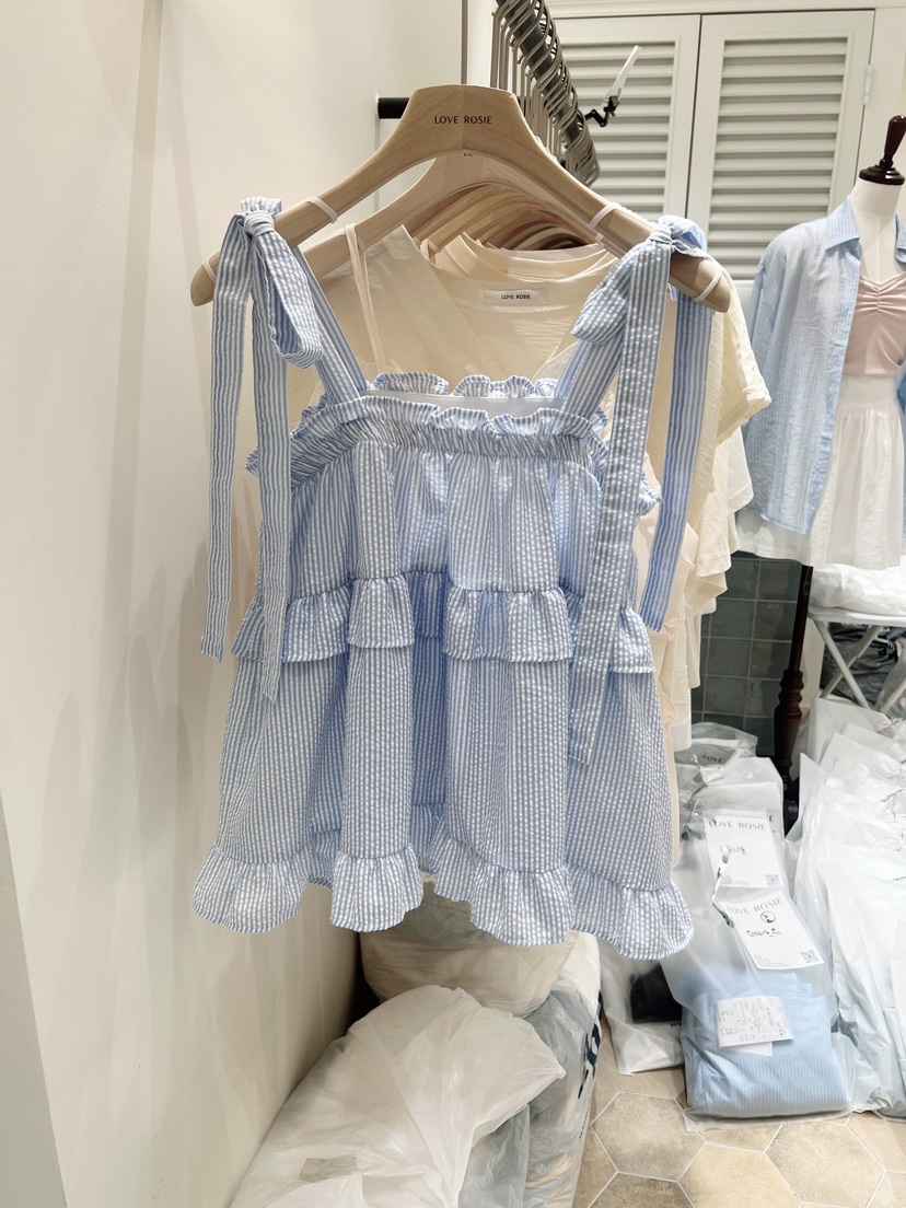 LOVE ROSIE韓國東大門代購女士新品推薦職業26春夏吊帶背心緞LOVE ROSIE吊帶/背心