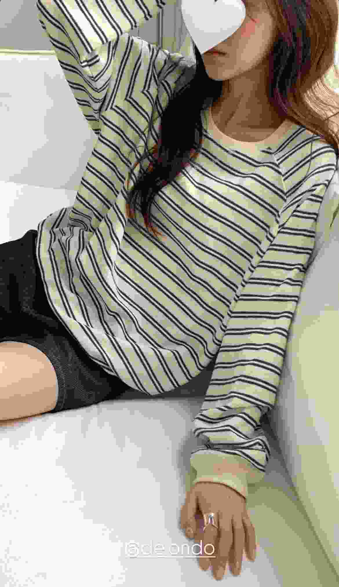 DE ONDO東大門直郵女士新款真品熱賣推薦時尚26春夏長袖T恤DE ONDO長袖T恤