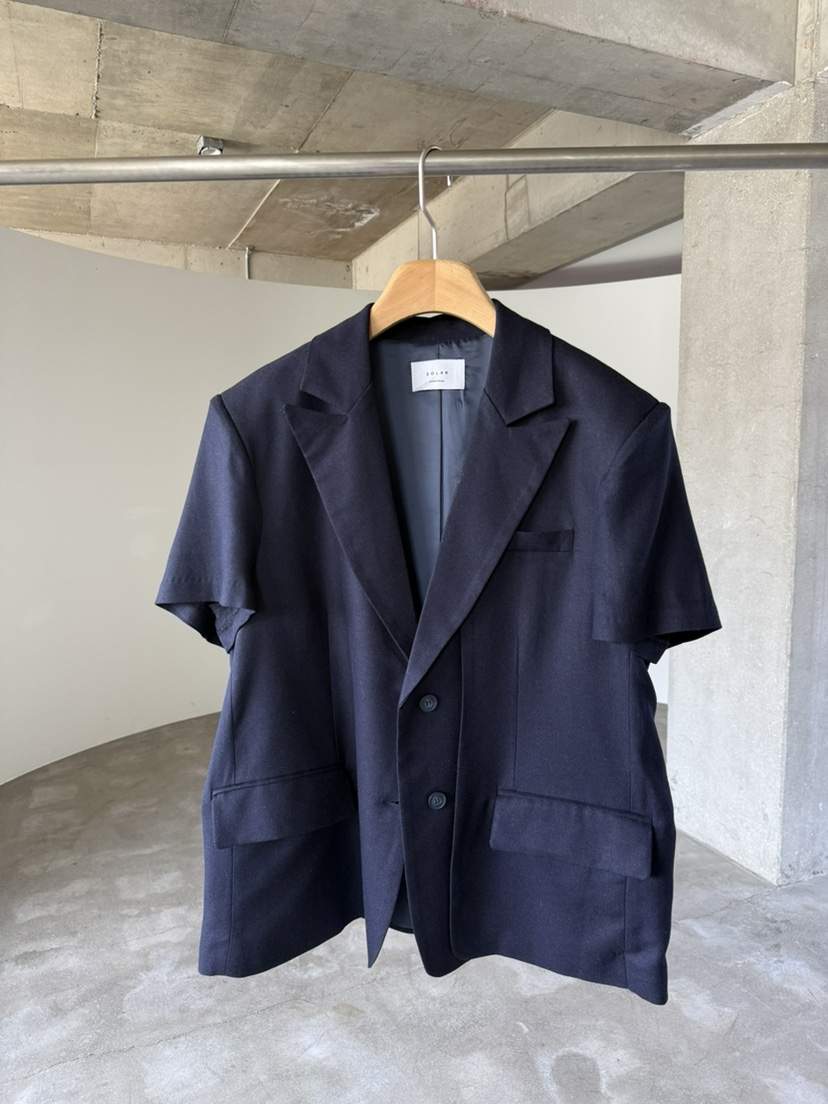 SOLAR韓國直郵女士新款真品職業休閑時尚26春夏人氣夾克亞麻SOLAR夾克