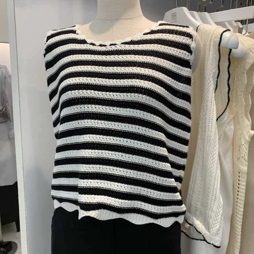 OUS/INCH-L韓國直郵實拍女裝新品時尚吊帶背心鉤針編織OUS/INCH吊帶/背心