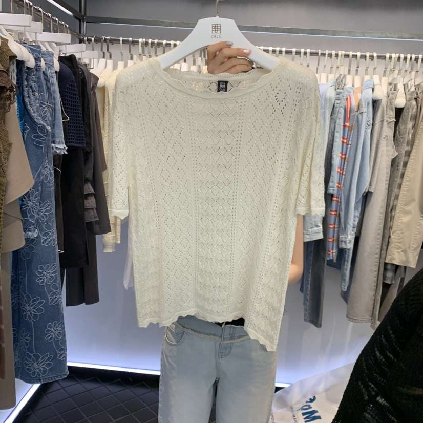 OUS/INCH-L韓國東大門直郵女裝新品26春夏職業推薦針織衫OUS/INCH針織衫